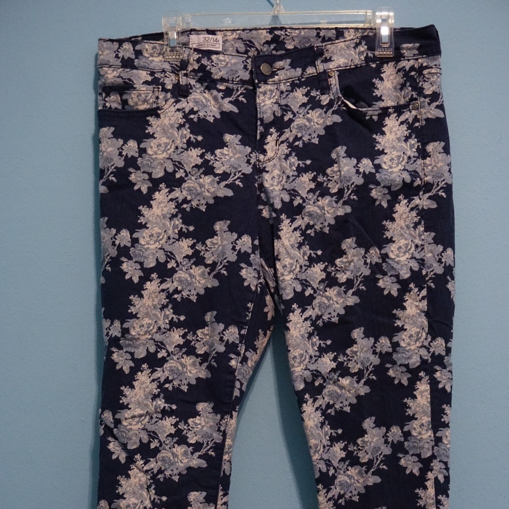 Patterned denim jeans GAP